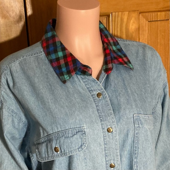 NWOT Vintage Northwest Blue Top Blouse Size L - Picture 3 of 12